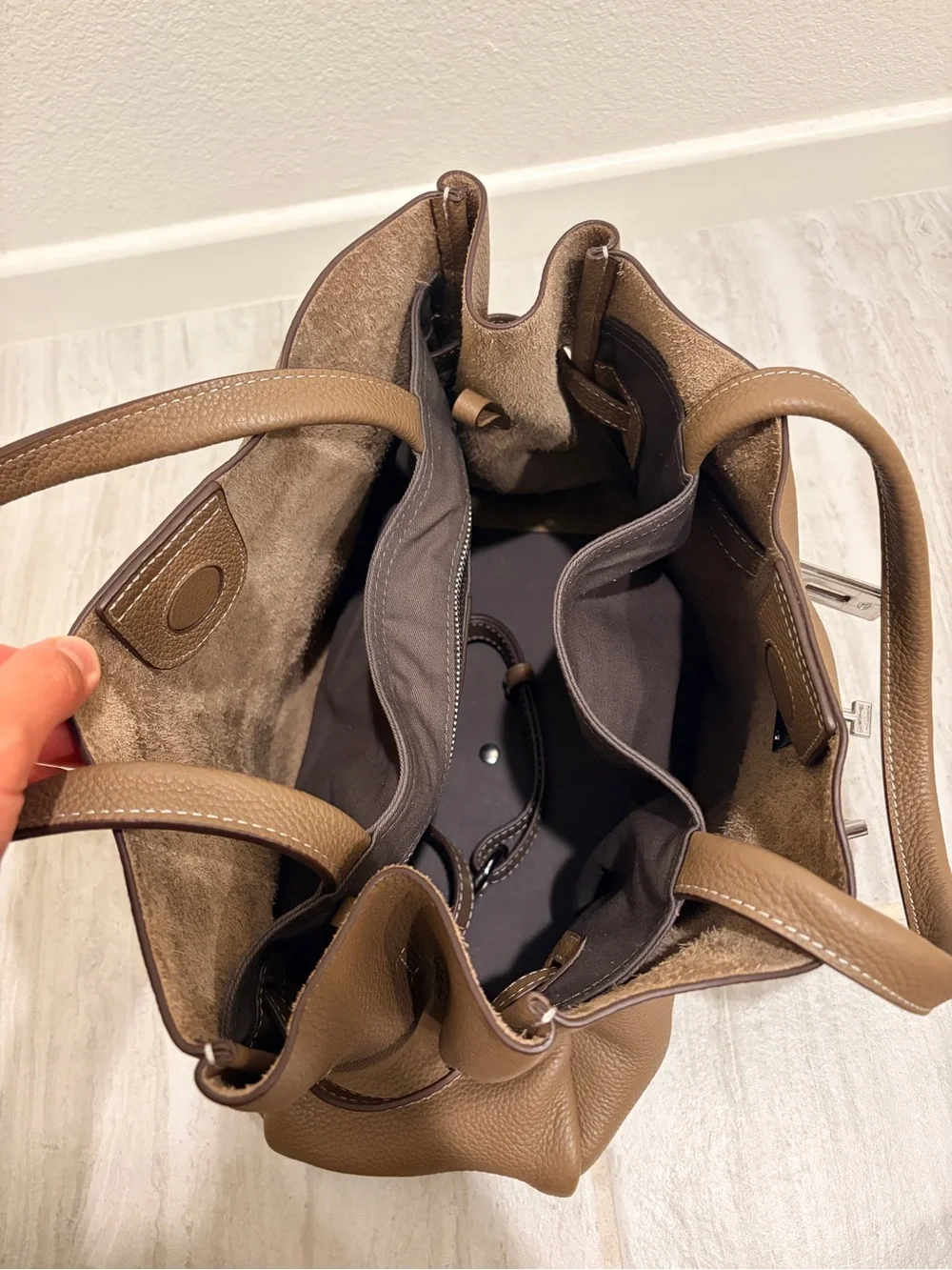 SAOIRSE Belt Soft Structural Shoulder Tote Small